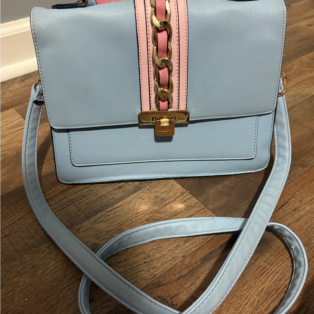 Aldo Blue and Pink Crossbody
